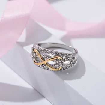 1$ Poštovné Zadarmo Horúce Predaj Plný Diamantový Prsteň Diamantový Prsteň Ring Módne Openwork Jedinečný Dizajn Šperkov Výrobcovia, Veľkoobchod