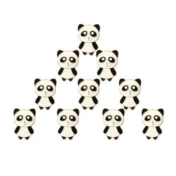 10PCS/Prajeme Veľa Pin Pre Ženy, Deti Vintage Smalt Brošne Roztomilá Panda Šperky Odznak Klobúk, Kabát Príslušenstvo Šatku Pracky Vianoce