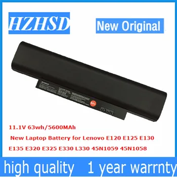 11.1 V 63wh/5600mah Nový, Originálny E320 Notebook Batéria pre Lenovo E120 E125 E130 E135 E320 E325 E330 L330 45N1059 45N1058