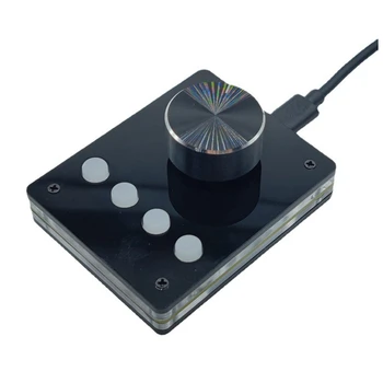 Multimediálne Programovateľné Klávesnice USB Gombík Vlastné Keyboard Mini Makro Hlasitosti na Klávesnici Ovládača (Malé Biele Tlačidlo)