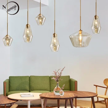 Nordic moderný minimalistický E27 LED sklo jeden vedúci prívesok svietidlá pre jedáleň, obývacia izba, spálňa štúdia reštaurácia, kaviareň, bar