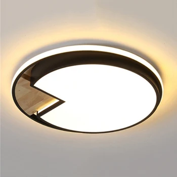 Nordic Tvorivé Kolo 69W LED Stropné svietidlo Moderného Masívneho Dreva Povrchovú montáž Stropné Lampy, Foyer, Kaviareň Doma Hotel Dekor Lampa