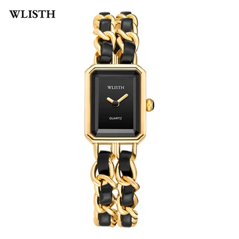WLISTH Luxusné Ženy Sledovať Top Značky Módnych Nepremokavé Nehrdzavejúcej Ocele Diamond Dámske Náramkové hodinky Quartz Montre Femme Krásne